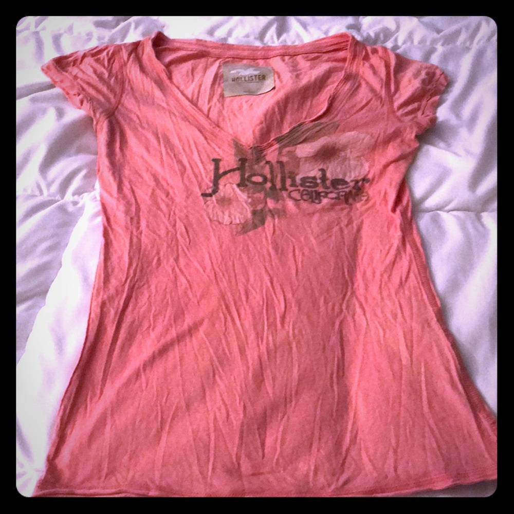 Hollister V neck T-Shirt sz L